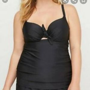 Blk Lightly lined balconette swim top 44C Cacique